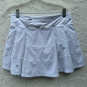 LULULEMON Skirt Women 6 Pace Rival Mini White